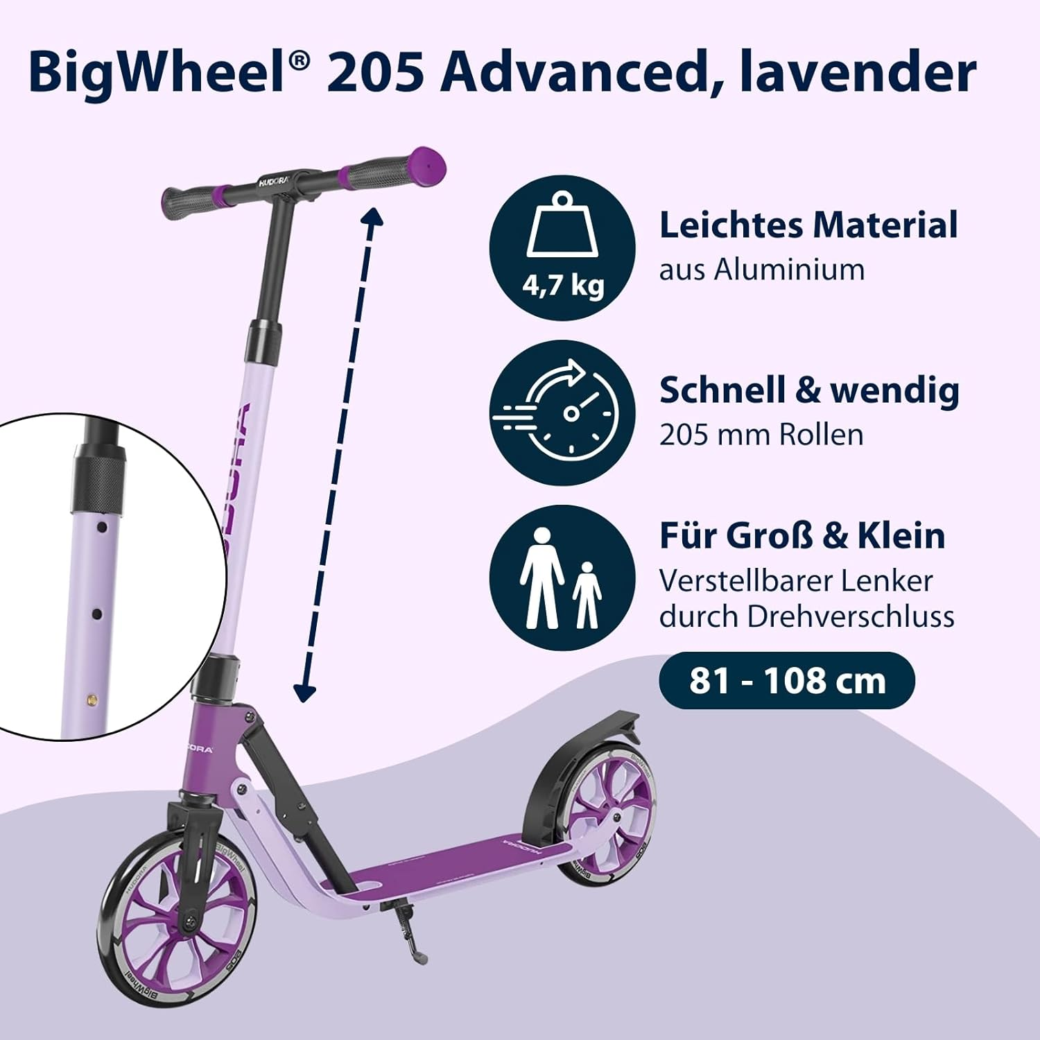 Syncros Handlebar - 01 Brand Foldable Kids Scooter with LED Lights | ajfpt.com